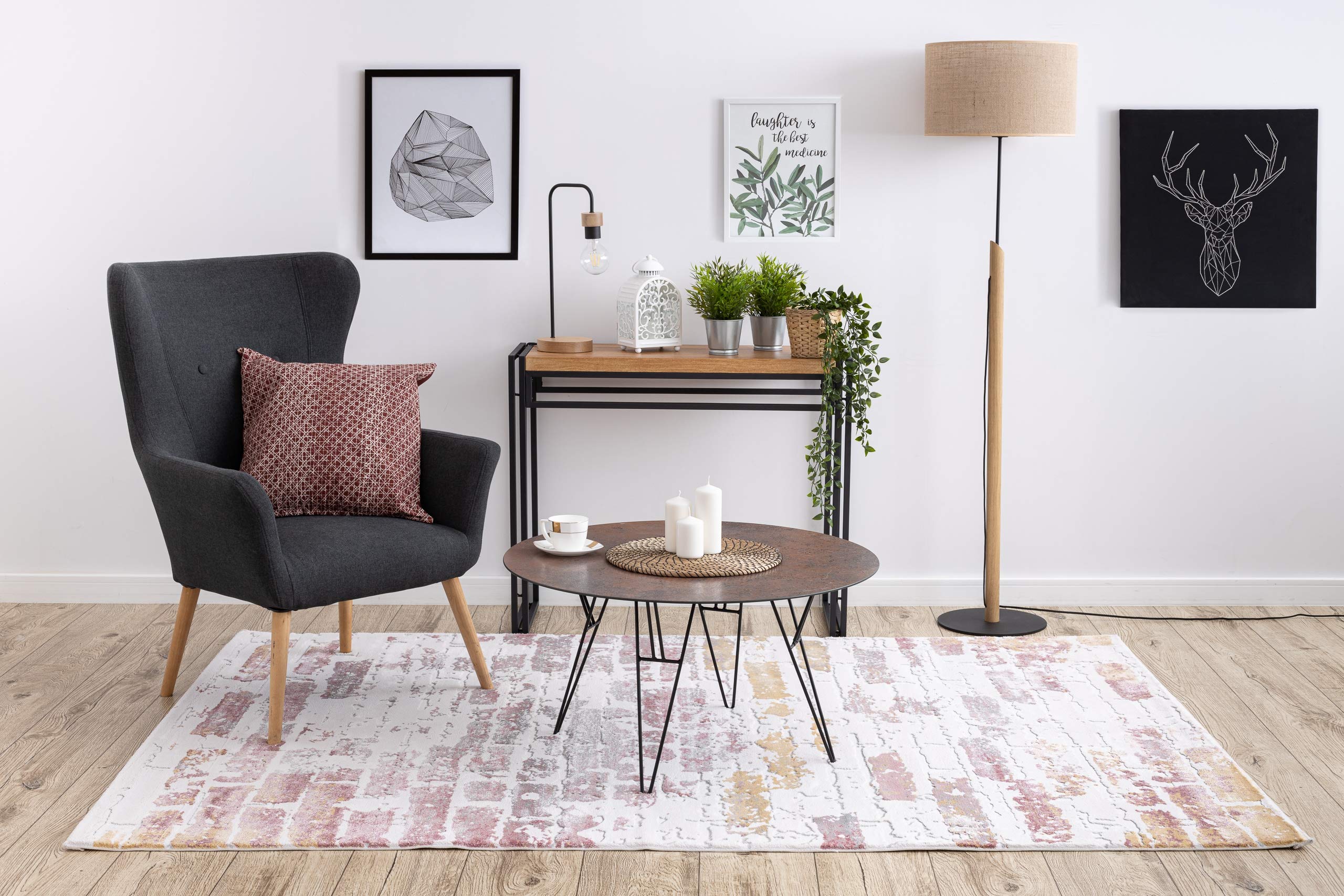 Tapis de Chambre Rose en Acrylique pour une Ambiance Douce et Chic