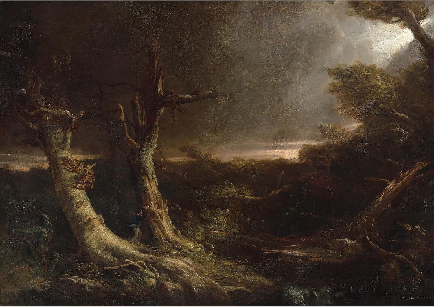 ArtDirect Tornado in an American Forest (1831) Unframed Art Print Giclee Poster by Thomas Cole - Ready for Framing with Customization Sizes 10x7, 14x10, 20x14, 34x24, 48x34 and 60x42 inches