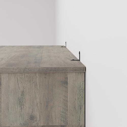 Miniatura 9 de IDEALHOUSE Estantería de 5 niveles, estante de libros de granja con estantes abiertos de almacenamiento, estantería de madera de 5 estantes de