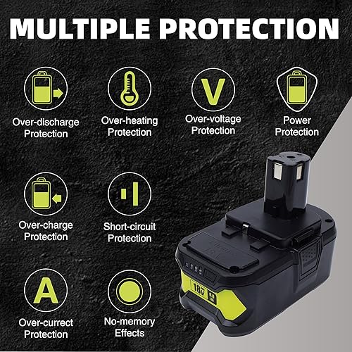 Miniatura 4 de Batería de repuesto de 6.0Ah 18V para batería de litio de 18 V P102 P103 P105 P107 P108 P109 ONE+ batería de herramienta inalámbrica