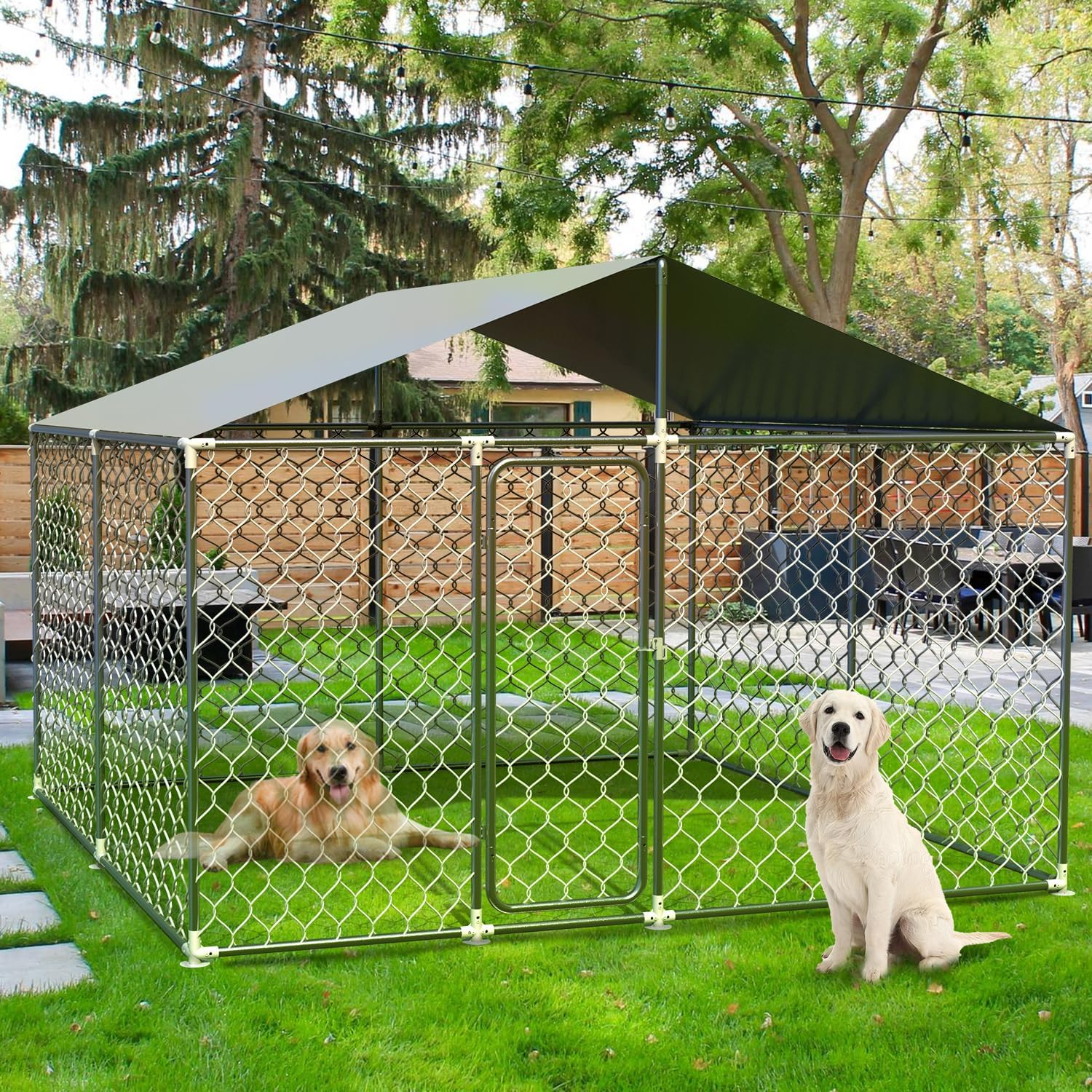 JKGMTE 10 by 10 Feet Dog Kennel Shade Cover Sunblock