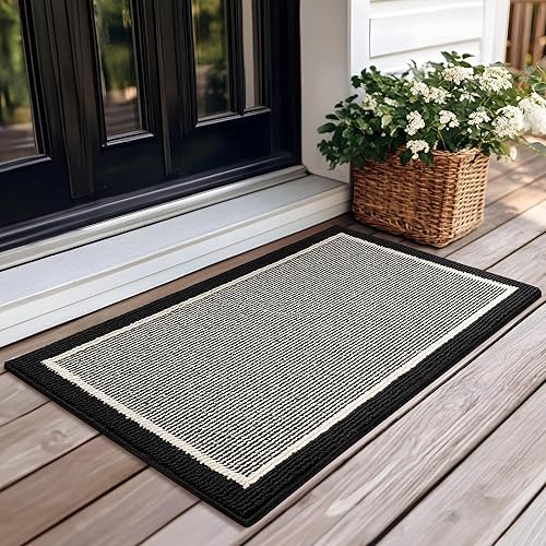 Miniatura 195 de GRANNY SAYS Felpudo para interiores, 32 x 48 pulgadas, antideslizante, tapete grande para puerta, tapete de bienvenida para exteriores, lavable