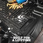 Husky Liners Weatherbeater Tapis d'étages 2014-2018 Chevrolet Silverado & GMC Sierra 1500; 2015-2019 2500/3500 HD Cabine d'équipage (couverture de puits) & 2nd Ligne, 3-pc noir - 98231