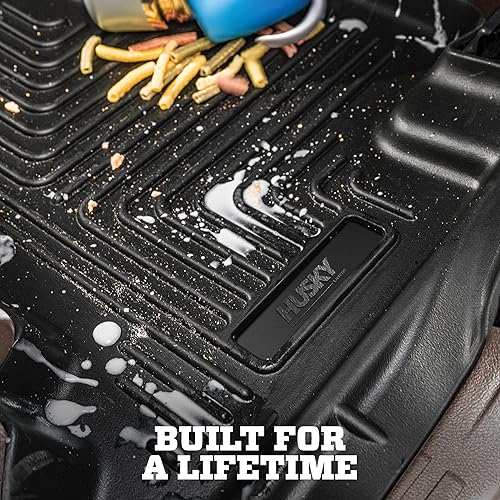 Miniatura 8 de Husky Liners Weatherbeater  Compatible con Nissan Pathfinder & Infinity QX60 2022 - 2023 - Forro delantero y de segunda fila - Negro, 3 piezas  95701