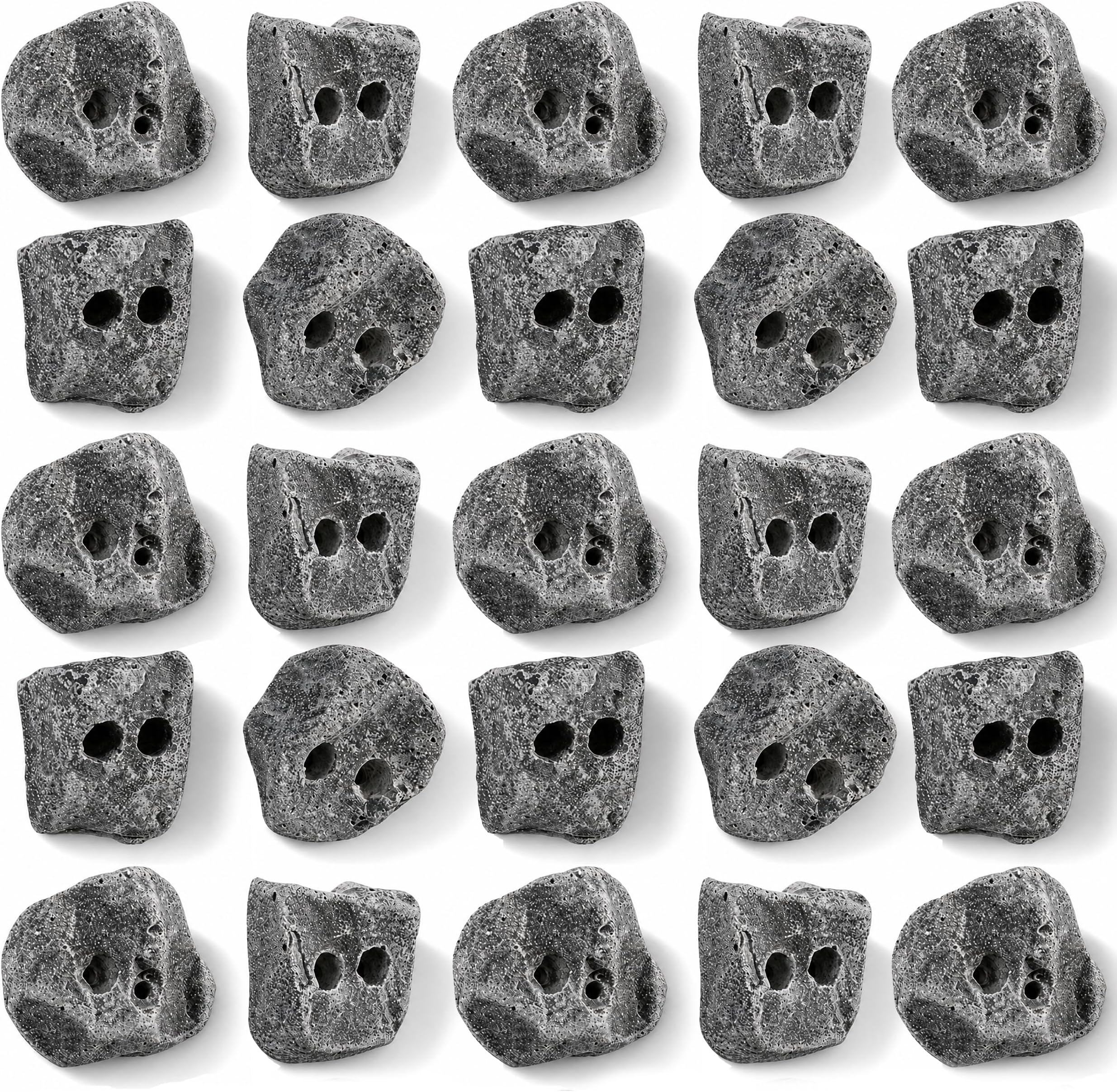 25 Large Screw On Rock Climbing Holds for Adults - Rock Wall Grips with Mounting Pattern - Indoor Outdoor Play Set, Garage Gym, Bouldering, Made in USA