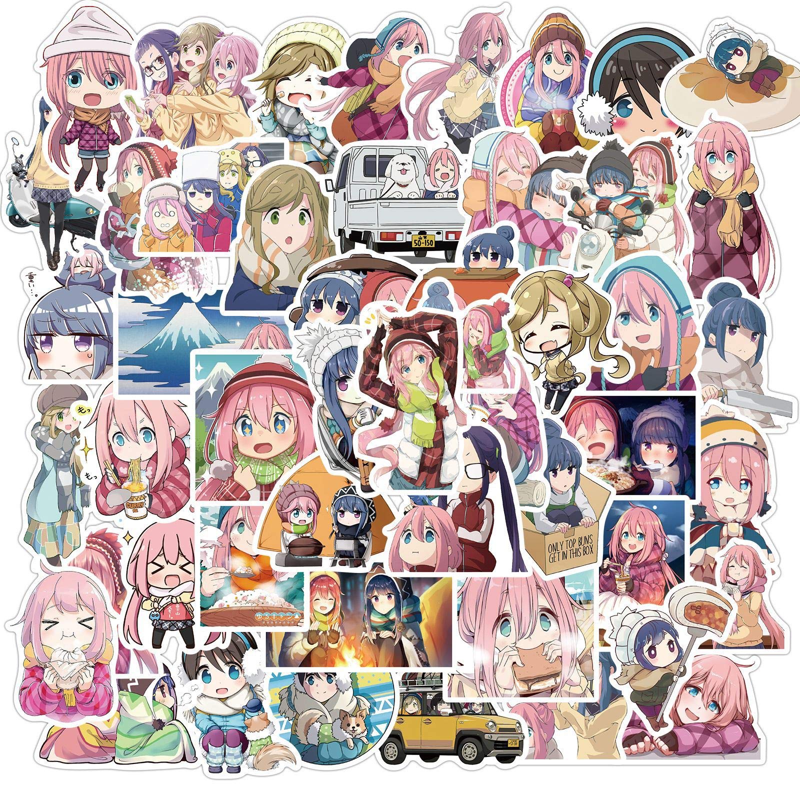 Amazon.co.jp: for ゆるキャン△ シール 50枚セット for 志摩
