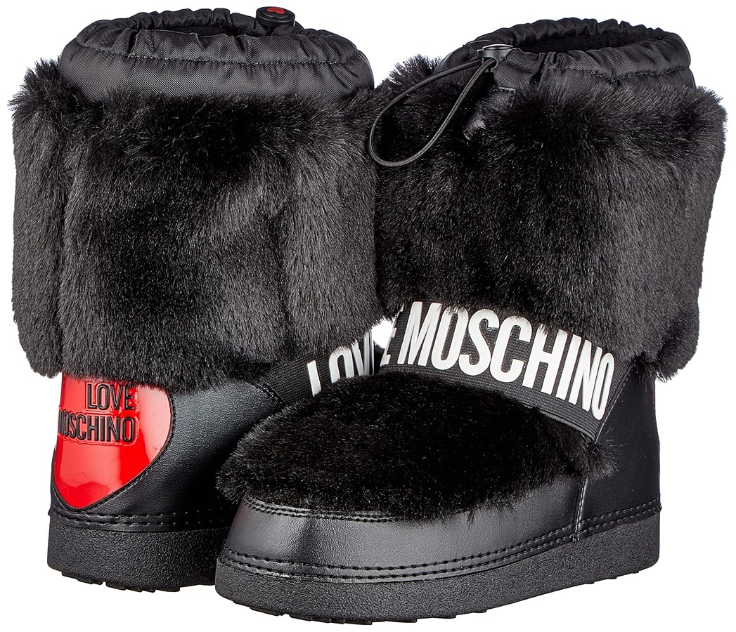 ショートブーツ・ブーティ LOVE MOSCHINO Woman Flat ankle boots Black JA24175G0LIA0 000 Love Moschino high heel ankle boots in black | ASOS