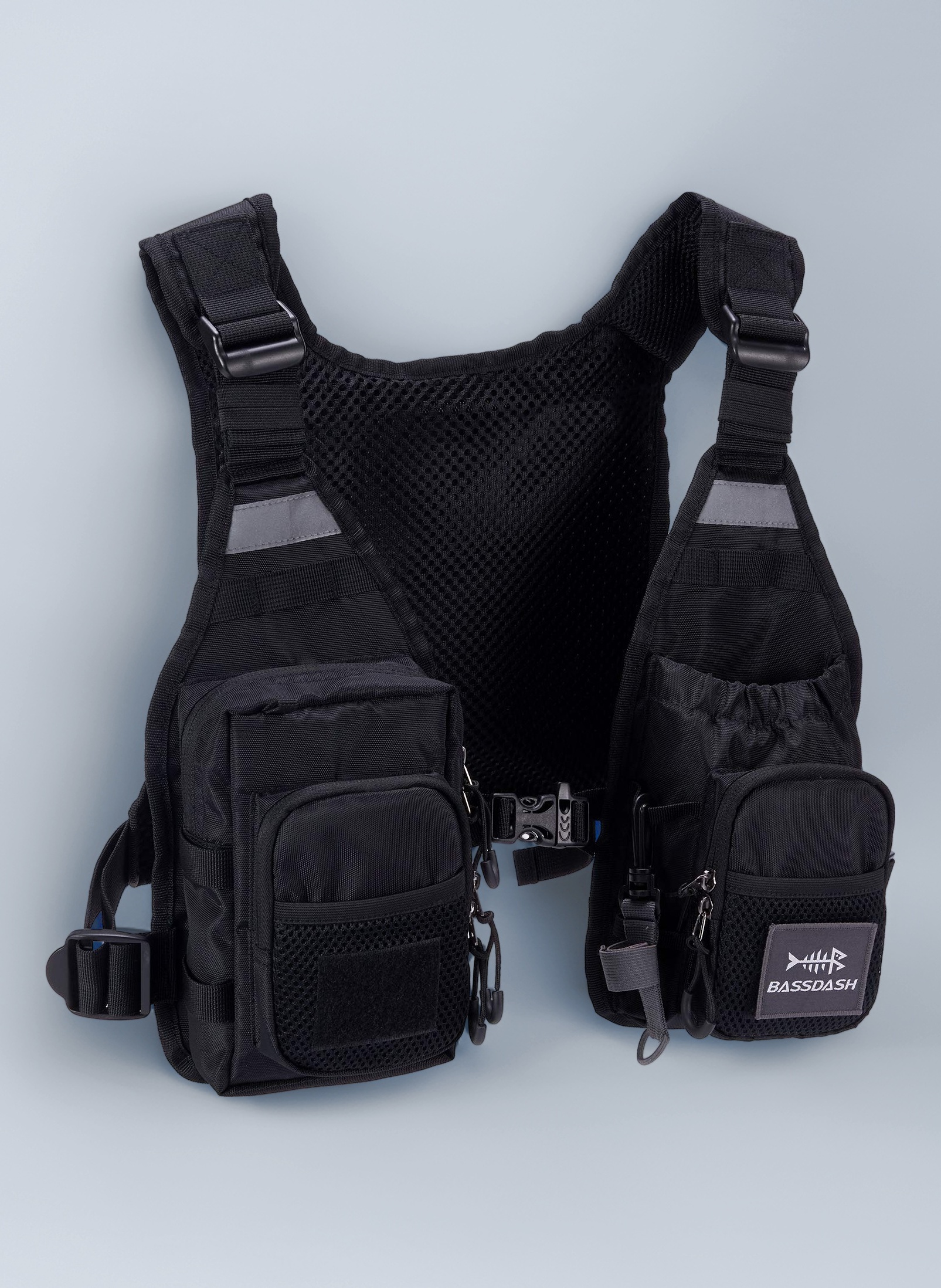 FV08 Ultra Lightweight Fly Fishing Vest for Men and Women Portable Chest Pack One Size Fits Most