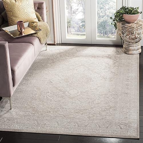 Reflection Collection Area Rug - 5'1" x 7'6", Beige &