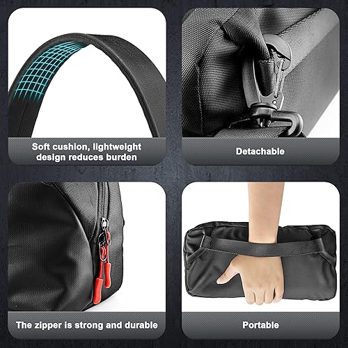 Miniatura 3 de heclynis Funda de transporte para cubierta de vapor, bolsa de transporte ligera para uso diario para viajes, bolsa de hombro acolchada para Nintendo