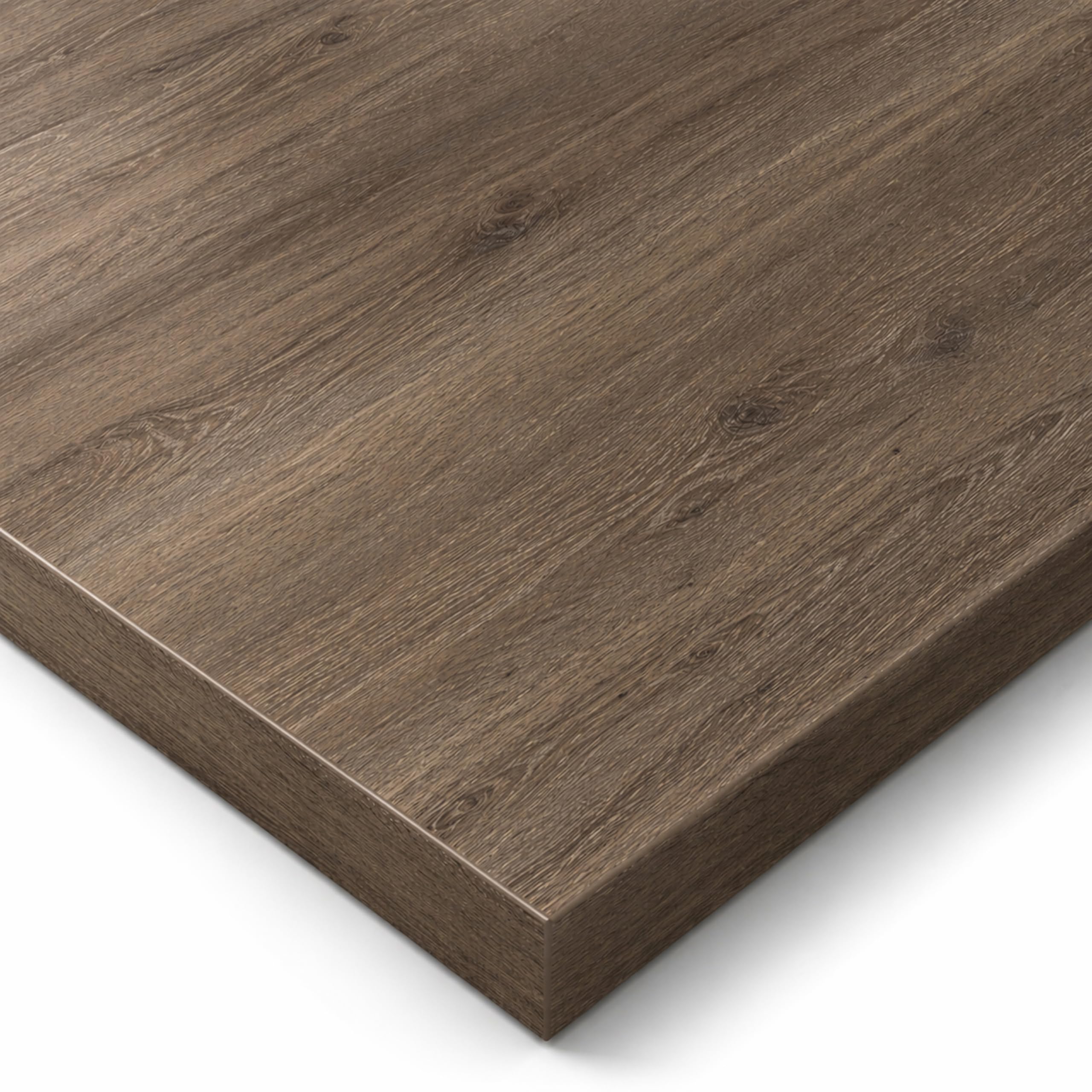 POKAR Plateau de Table 160x60 cm | Plateau de Bureau Épaisseur 25 mm | Idéal pour Bureau Assis Debout Réglable et Table à Manger | Plateau de Table Durable | Fabriqué en Europe | Chêne Davos