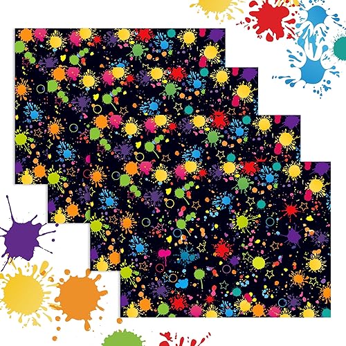 Miniatura 4 de BHNACIER Juego de 12 hojas de papel de regalo de neón brillante de 20 x 27 pulgadas, papel de regalo de neón brillante, colorido papel de regalo de