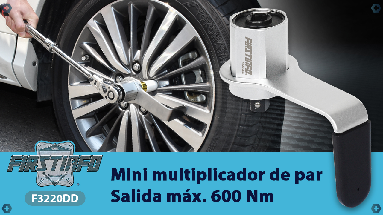 Multiplicador De Par 3.4:1 - Adaptador 1/2" Para Llave Dinamométrica, Hasta 600 Nm, Compacto