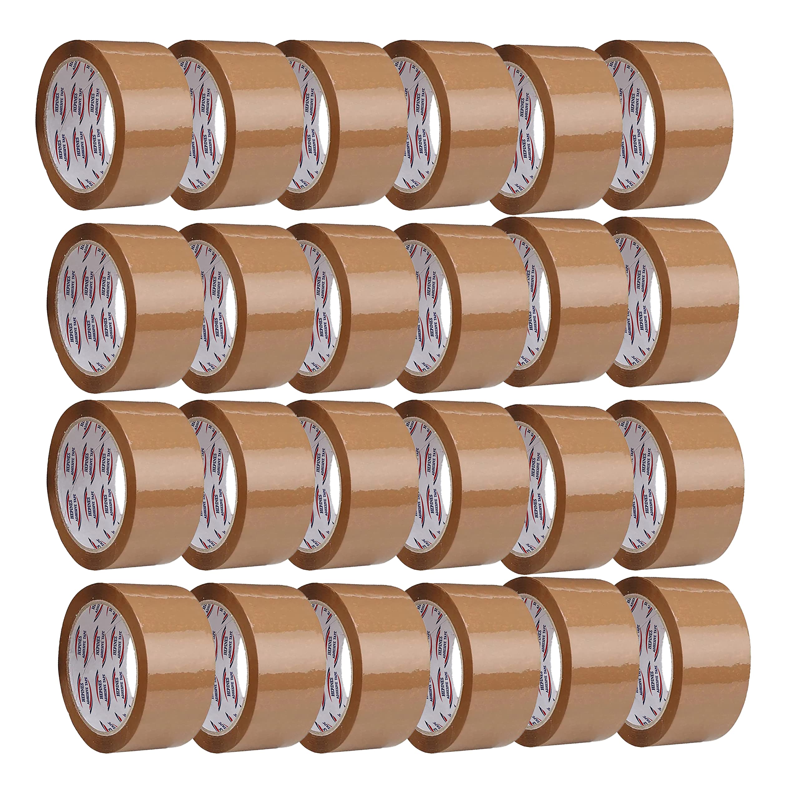 HEPINES 2 Inch 65 Meter, Pack of 24, Brown BOPP tape Self Adhesive High-Strength Packing Tape Rolls, Packaging, Industrial Tape for Home | Brown Cello tape | Office use & box Packing (B0BD94C63S) Amazon Price History, Amazon Price Tracker