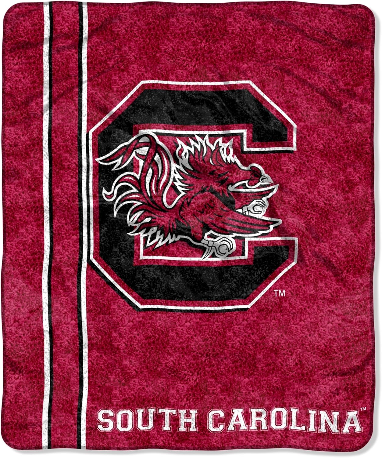 Officially Licensed NCAA Jersey Sherpa on Sherpa Throw Blanket, 50" x 60", Multi Color