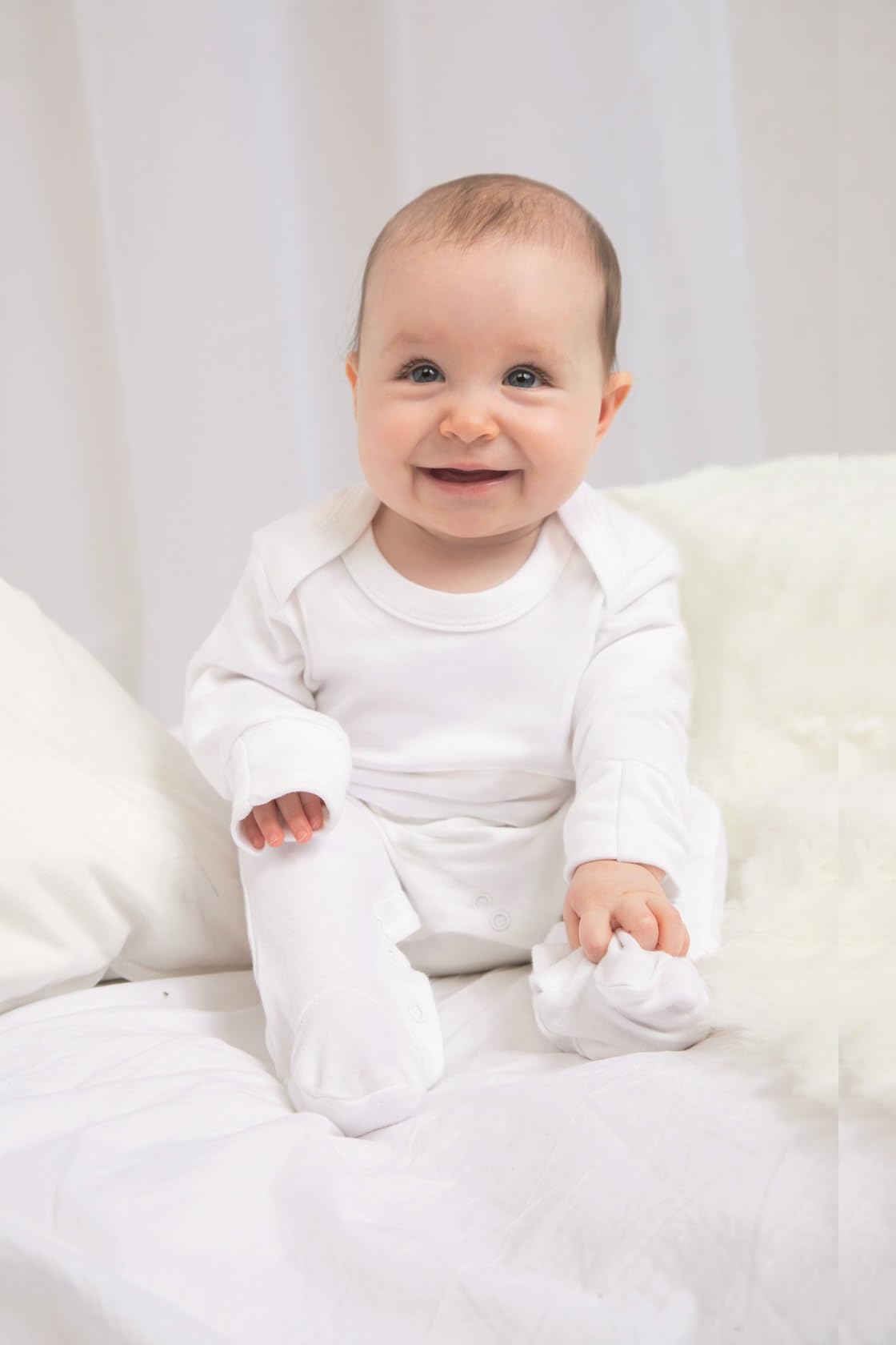 Baby Body Schlafanzug Strampler Langarm Junge Mädchen Milk
