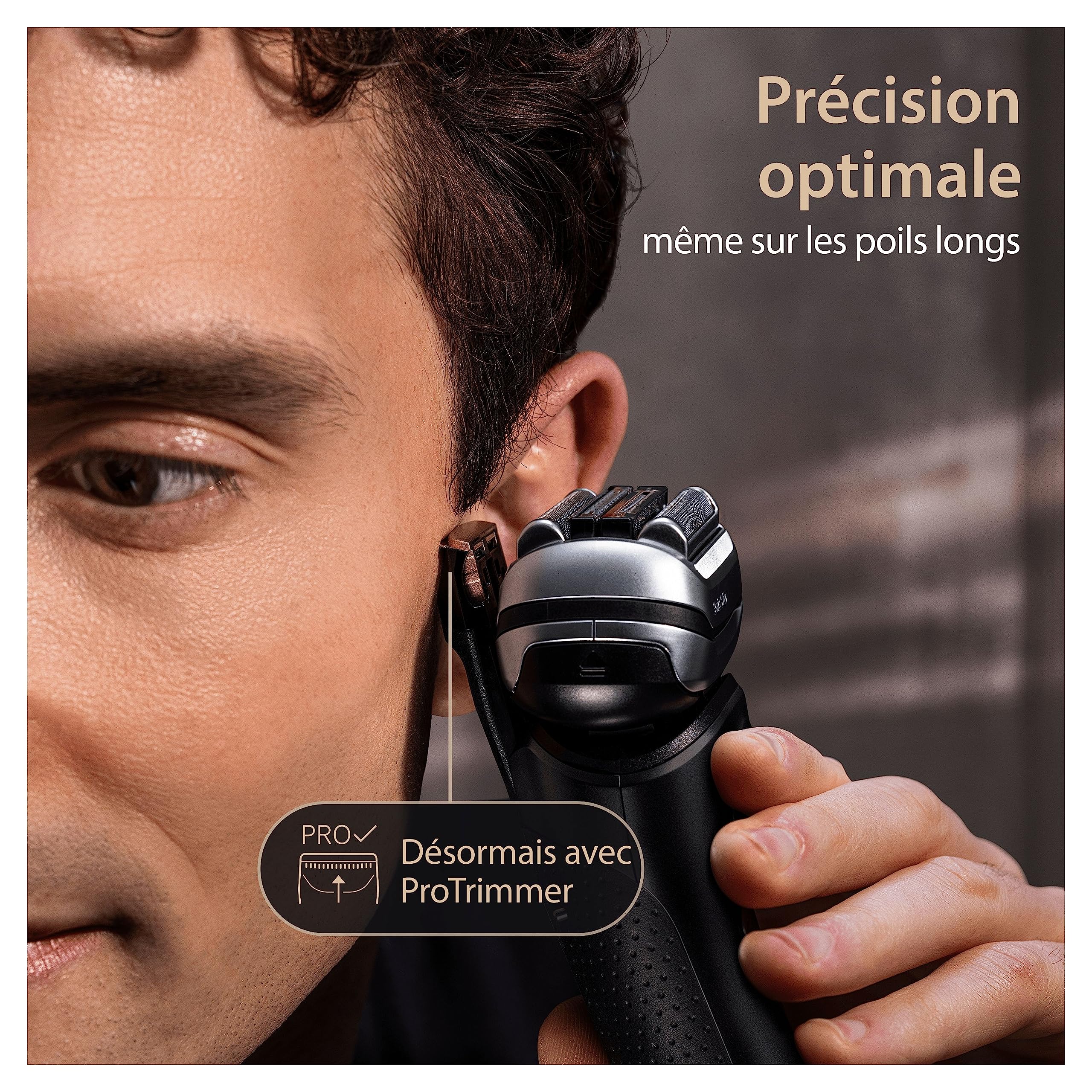 Braun Rasoir Electrique Pour Homme Series 9 PRO+ 9510s, Étanche, 5 Eléments De Rasage Pour Entretenir La Barbe, Tondeuse De Précision Pro Trimmer Intégrée, 60 Min D'autonomie, Noir