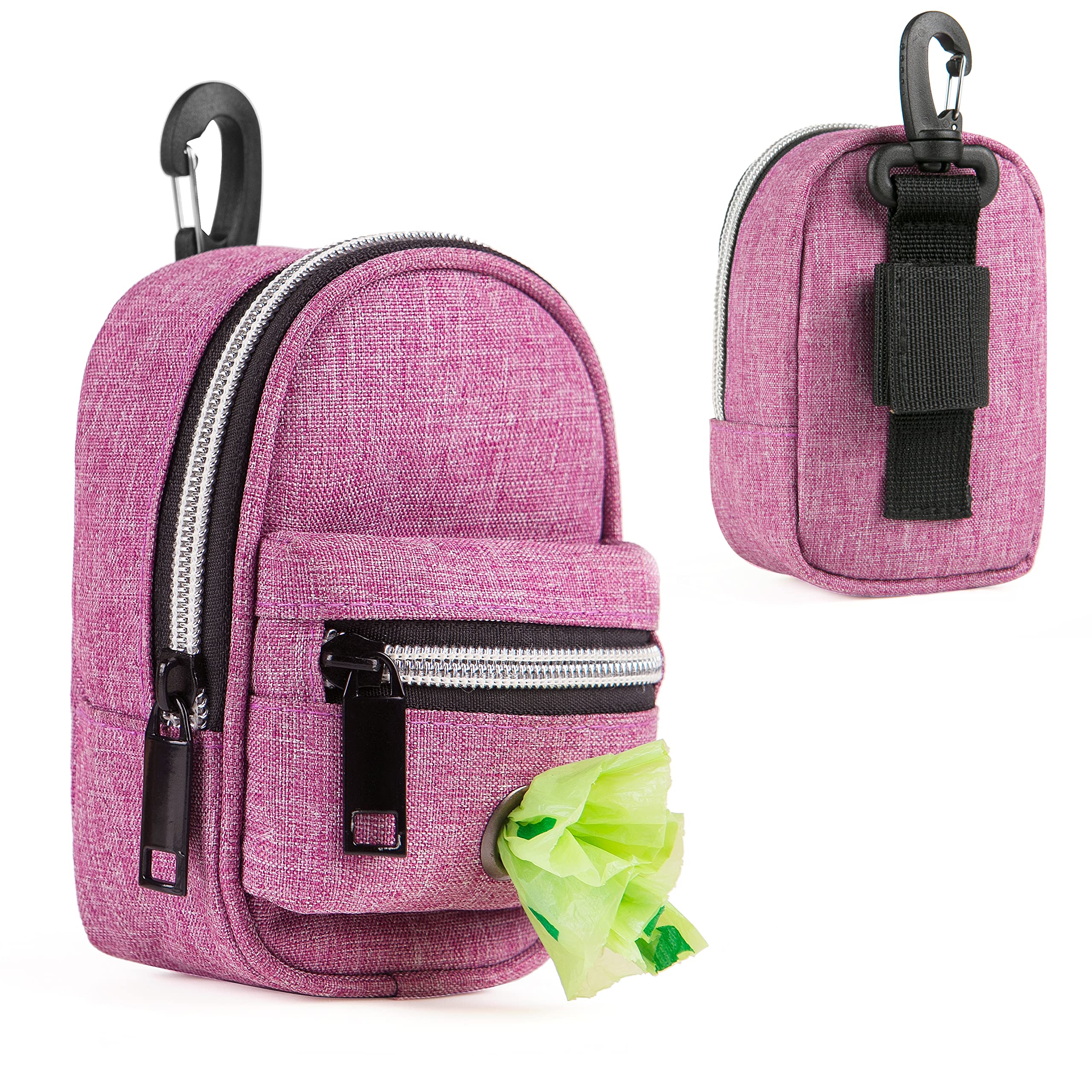 Amazon.com: SUNNQ Dog Poop Bag Holder for Leashes, Dog Poop Bag Dispenser  with Clip for Leash and Belt, Dog Treat Pouch for Training, Dog Waste Bag  Holders for Walking Hiking Running Travel(Purple) :