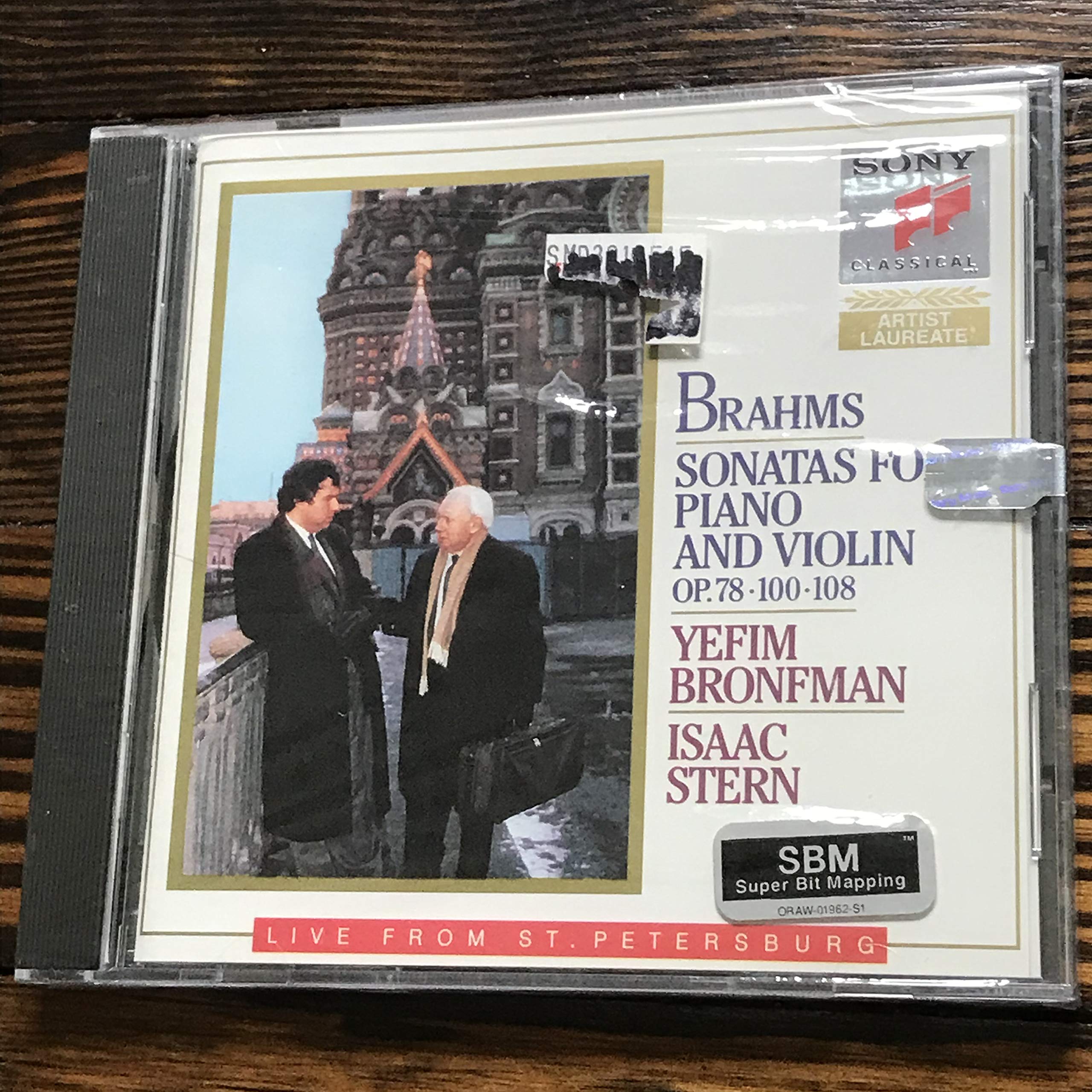 Violin Sonatas [Audio CD] Brahms; Stern and Bronfman