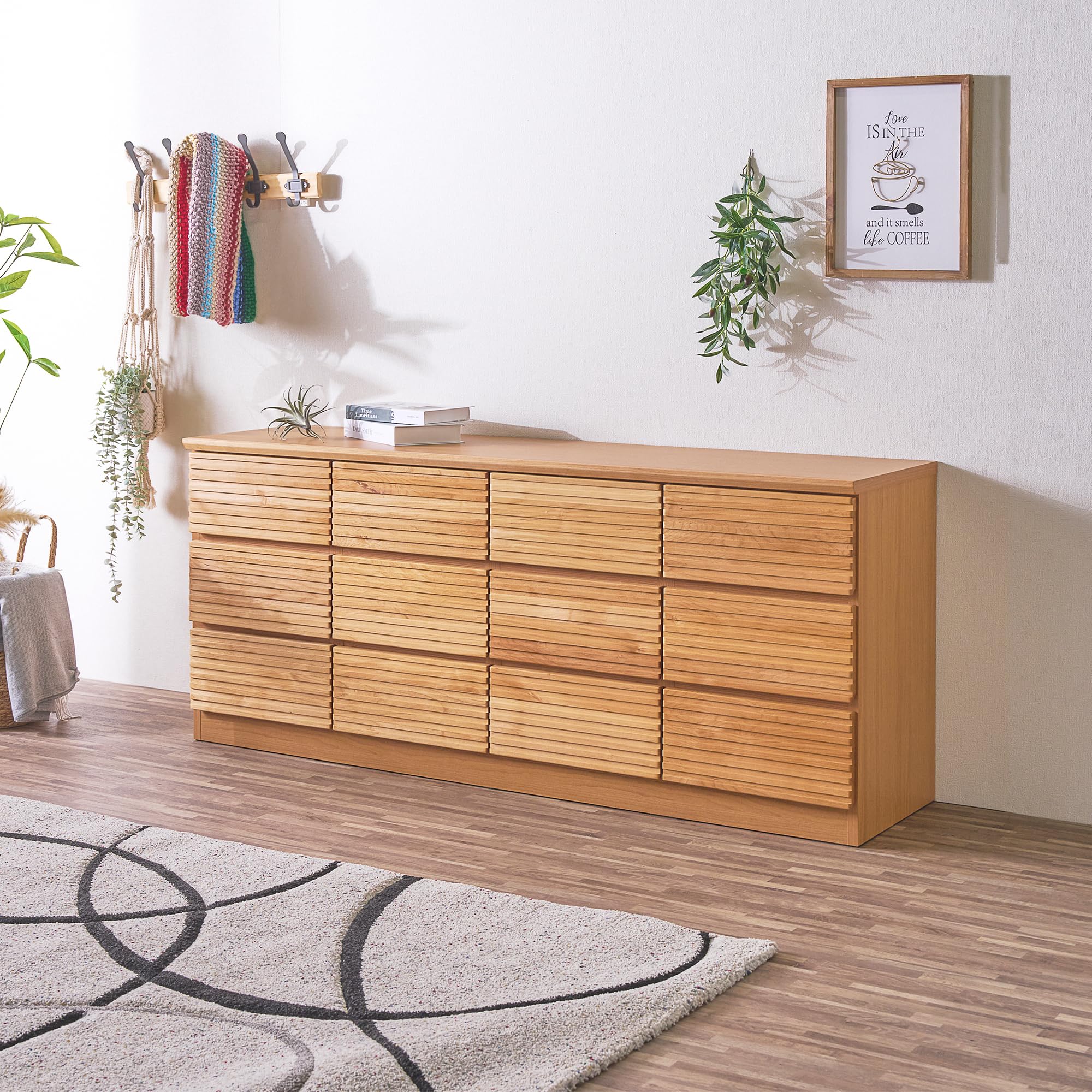 atsushi ロングチェスト極暖伸縮RED起毛5ｘ3ｍｍSDオーダー料込 Amazon｜Cスタイル リビングチェスト 幅160cm 3段 ナチュラル 引出収納