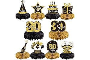 30th Birthday Party Honeycomb Centerpieces