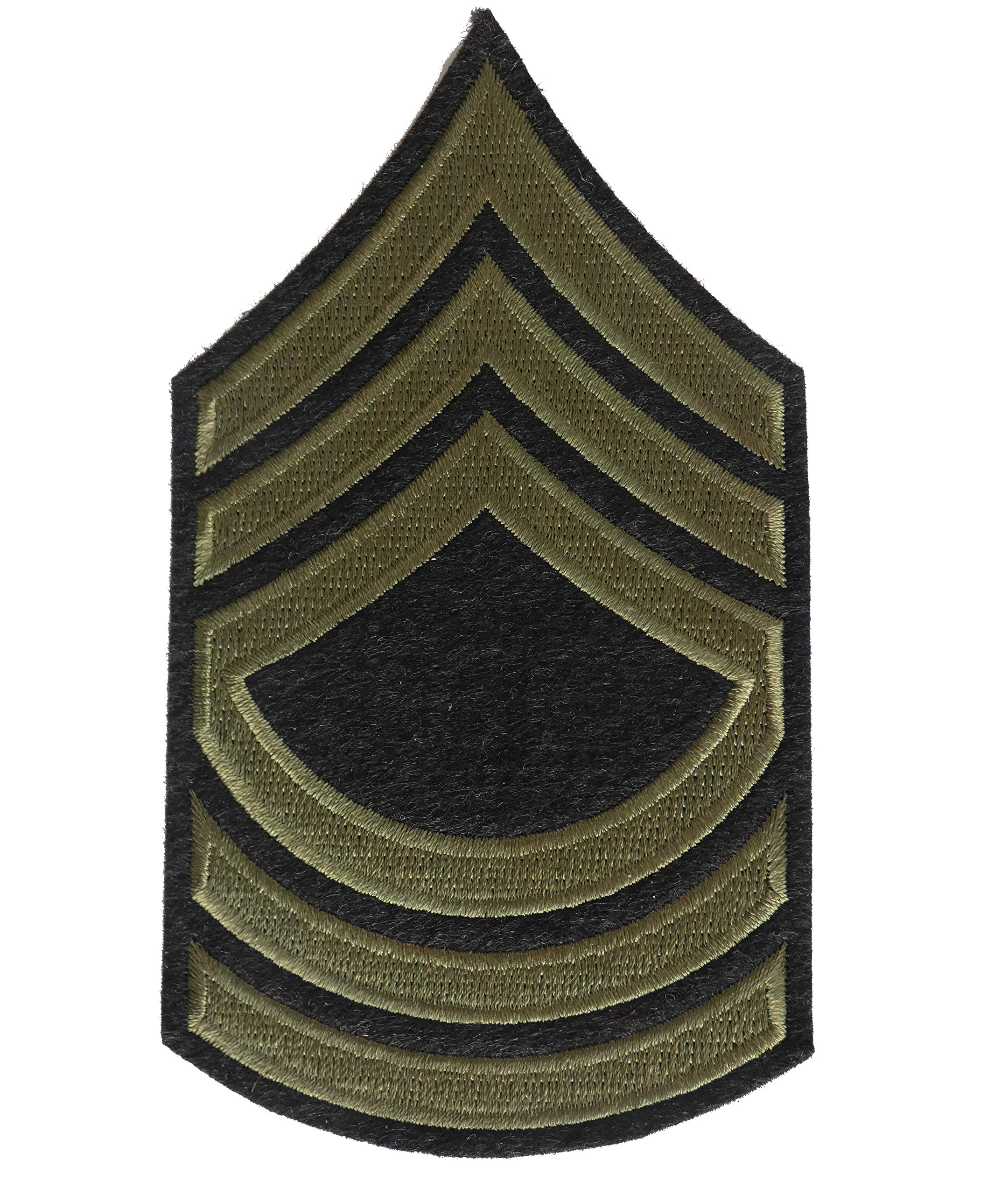 WW2 US Army Master Sgt Stripes, reproduction American NCO’s in the US Army in WW2 Iron on