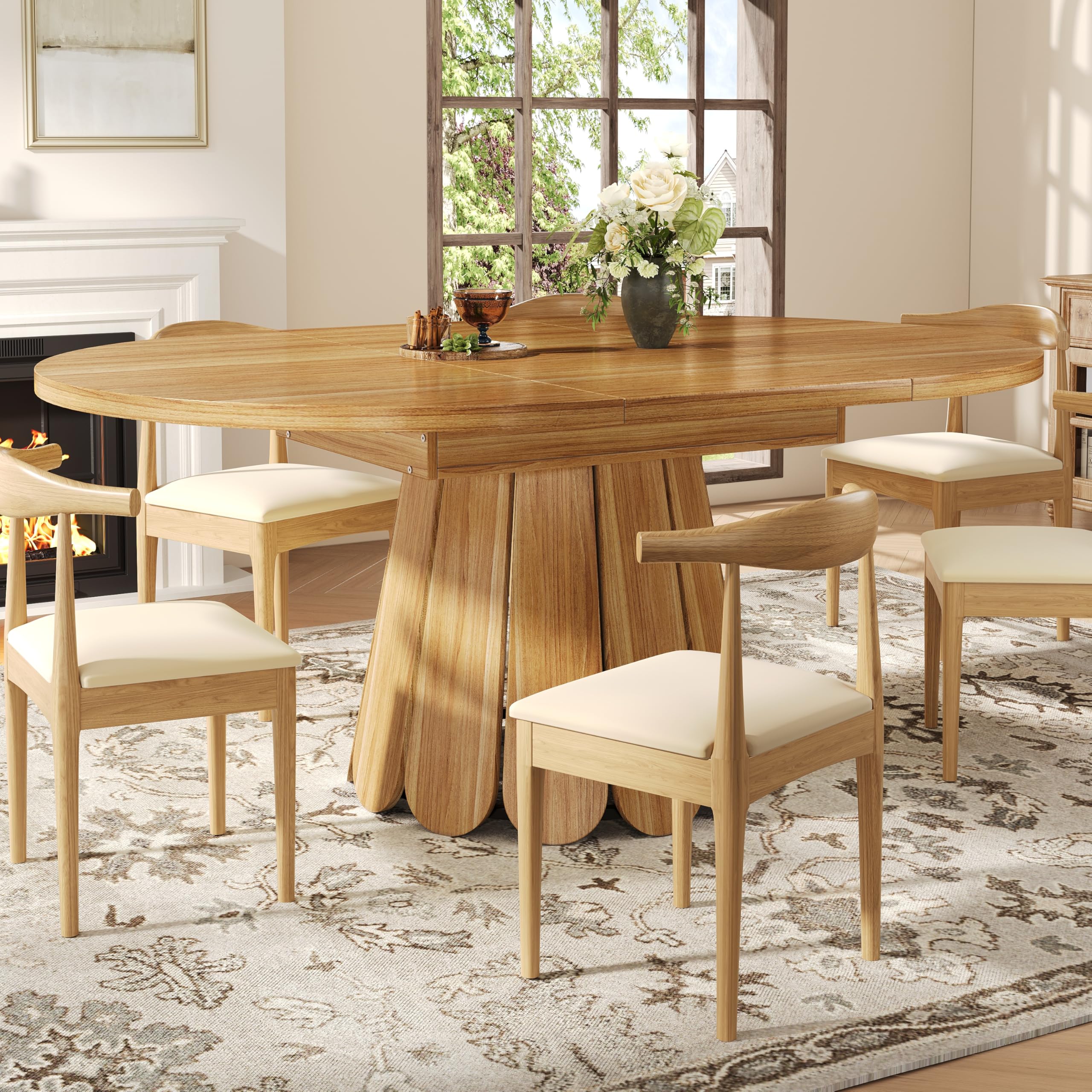 Table à manger extensible pour 6 personnes idéale pour gagner de la place