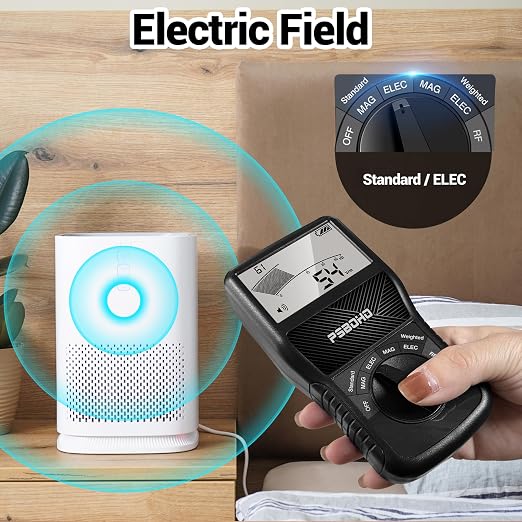 Medidor EMF 3 en 1 para campos eléctricos, magnéticos y RF miniatura 4