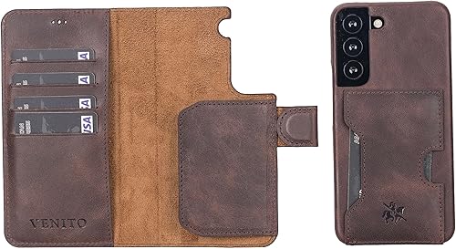 Miniatura 176 de Venito Funda tipo cartera para iPhone 15 con tarjetero y bloqueo RFID, funda de cuero para teléfono, funda desmontable de 6.1 pulgadas, Florencia