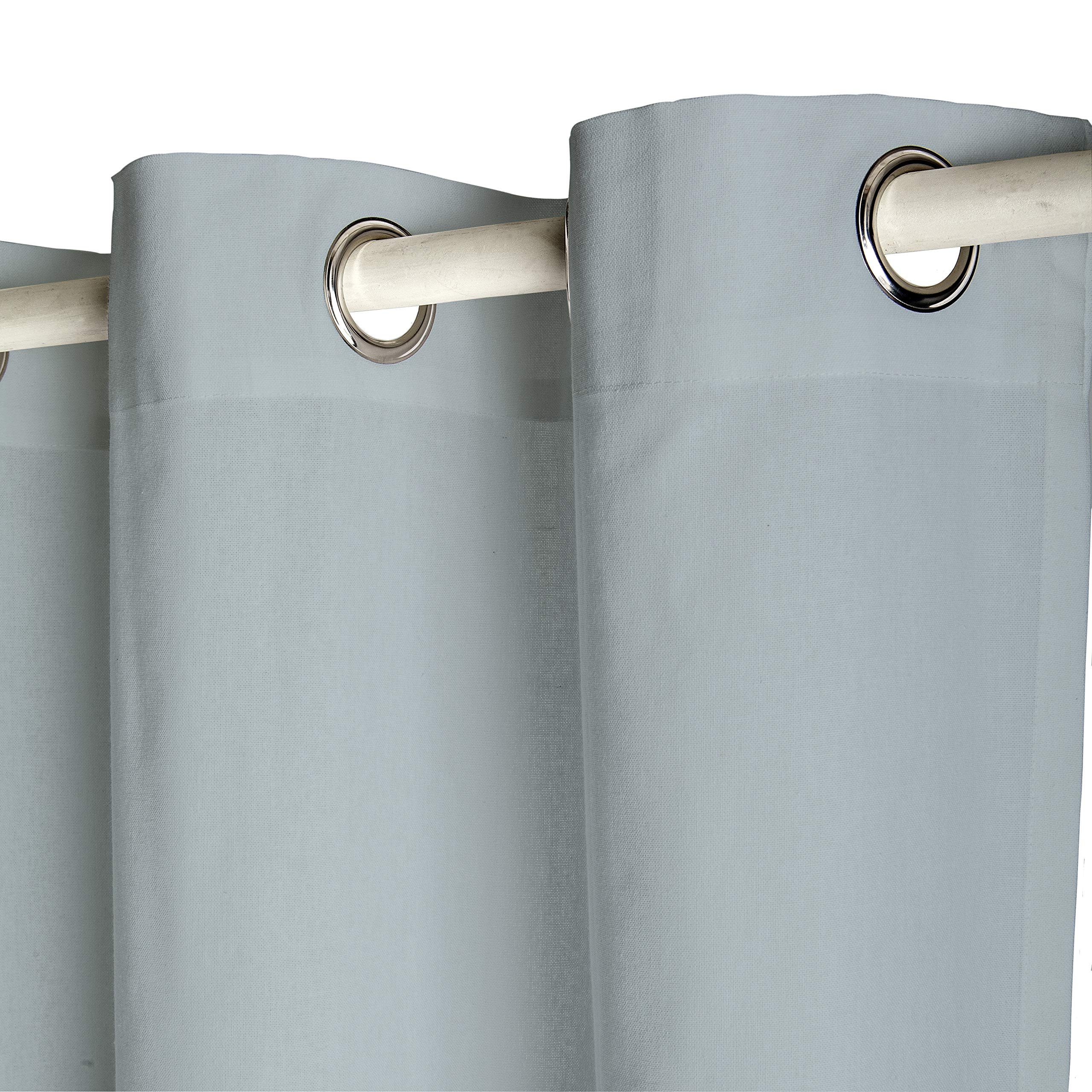 TODAY 257348 Polyester Blackout Curtain - 140 x 260 cm, polyester, Zinc/Gris, 140x260 cm, W 55.1" x L 102.4" (1 Panels) - Image 3