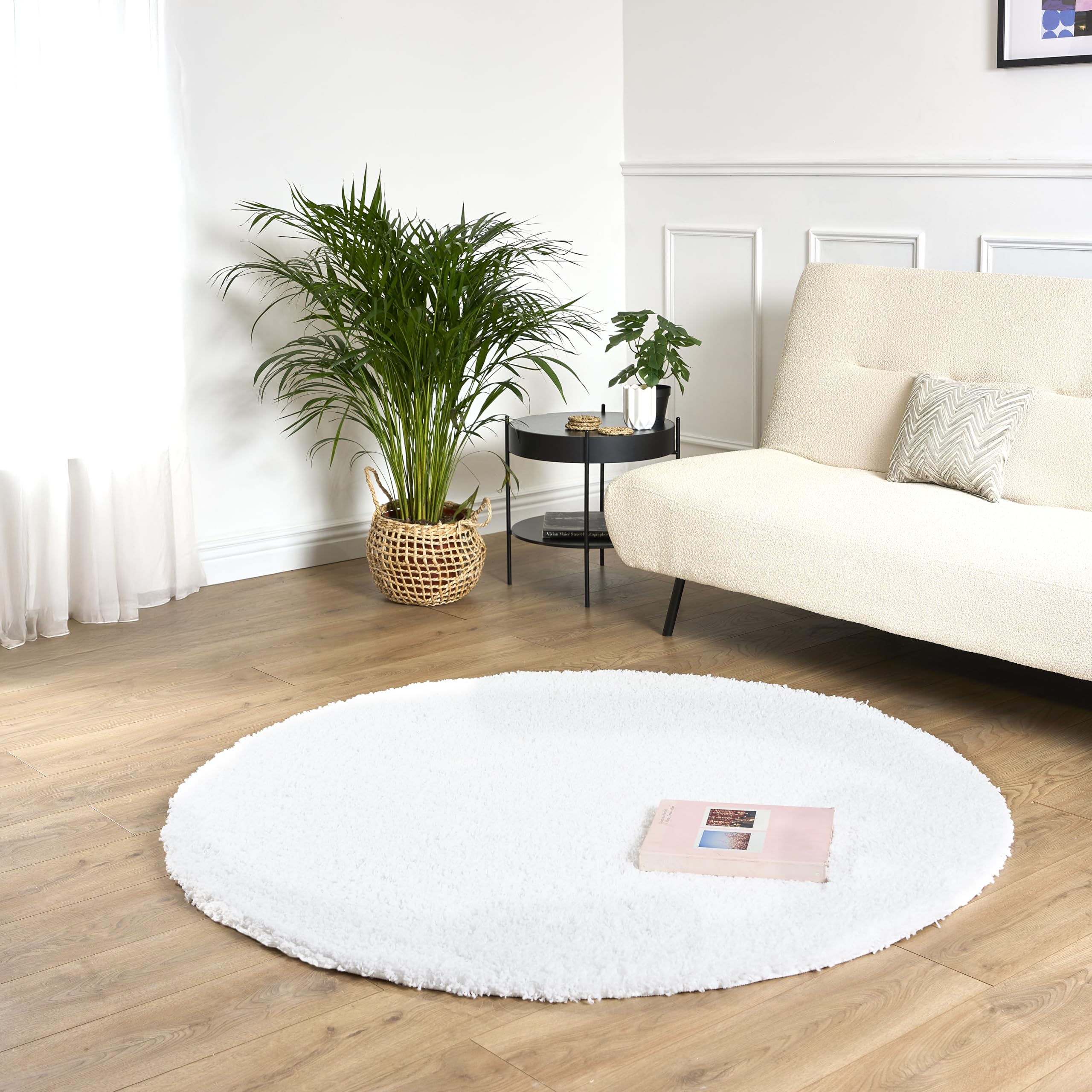 Bravich Navy Blue Shaggy Rug 80 x 150cm (2'7" x 4'11") 5cm Pile Medium Thick Fluffy Living Room Hessian Backed Washable — view 105