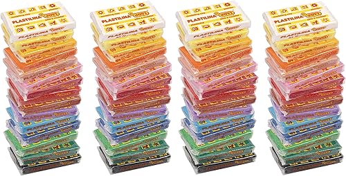 Miniatura 2 de Jovi Plastilina - Arcilla de modelado reutilizable y sin secar barras de 175 onzas juego de 60 4 de cada 15 colores perfecta para proyectos de arte