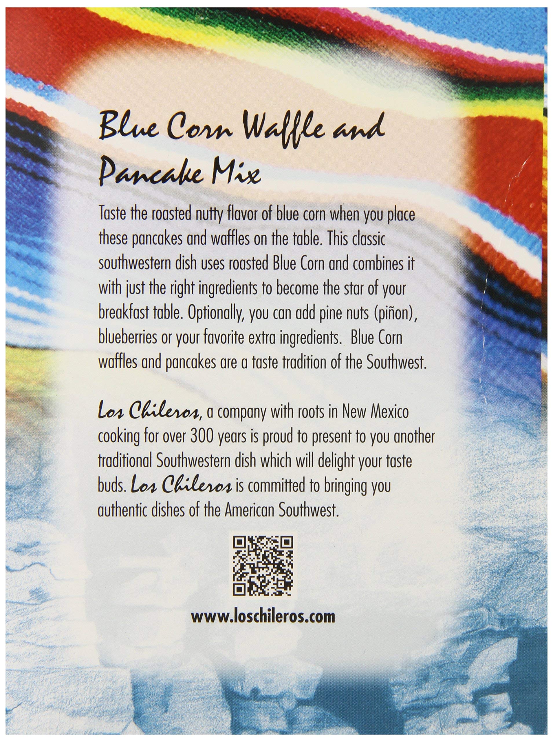 Los Chileros Blue Corn Pancake and Waffle Mix, 16 Ounce