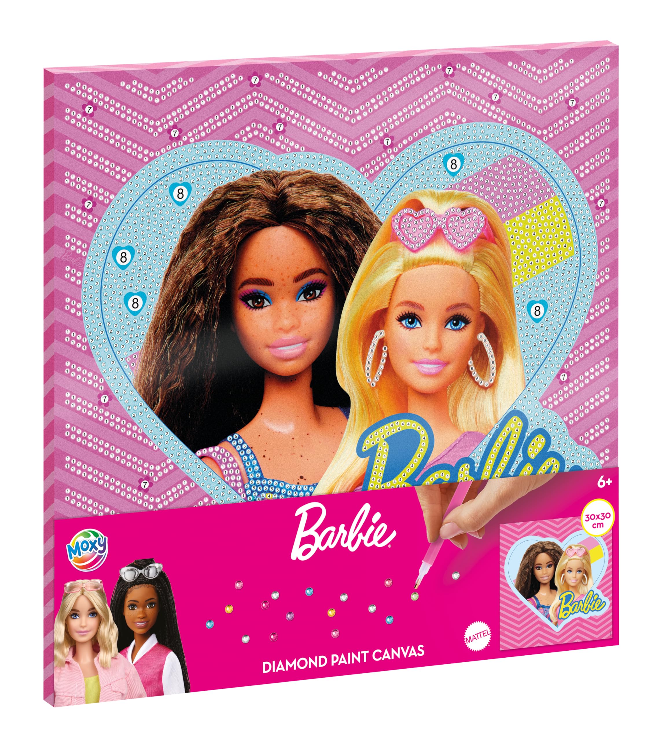 Totum Barbie Diamond Painting Canvas, Ages 3+