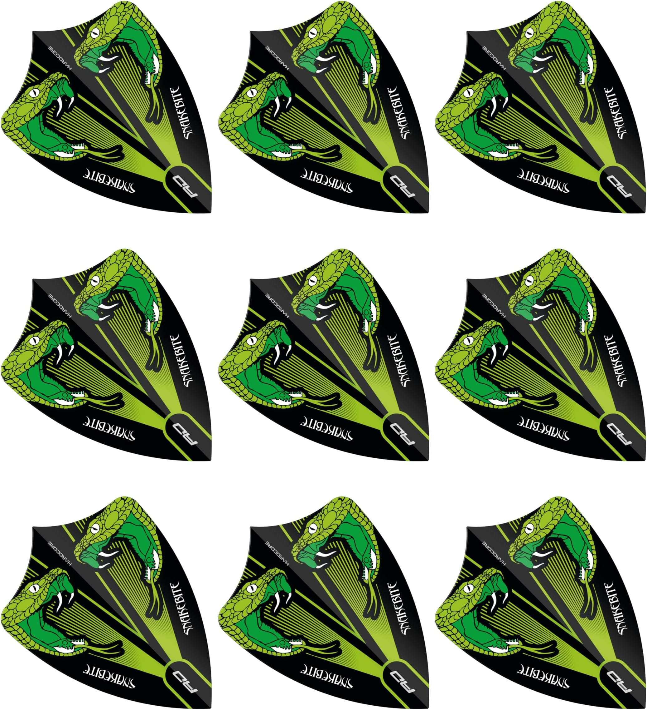 Hardcore Freestyle Dart Flights- 3 Sets Per Pack (9 Dart Flights in total)