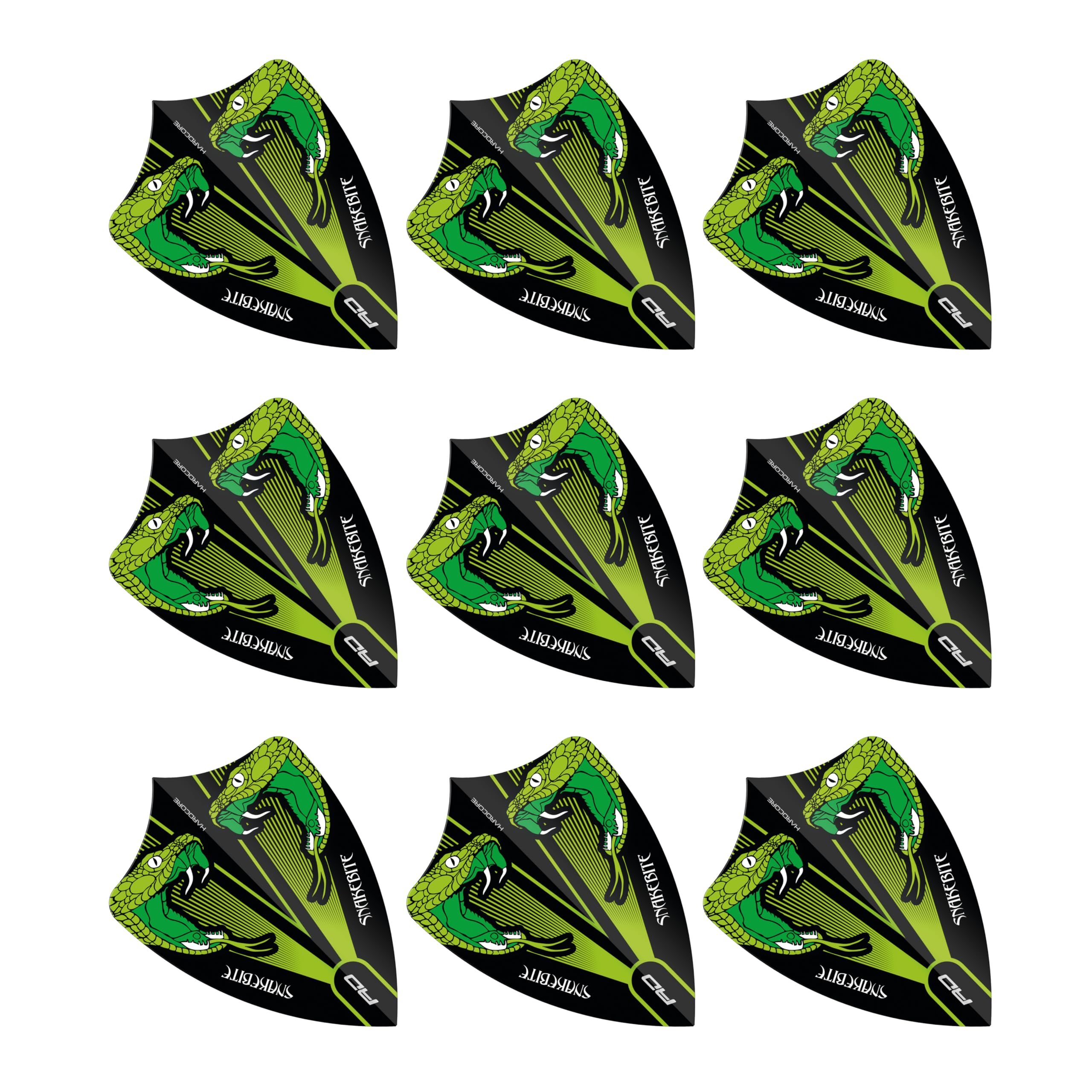 Hardcore Freestyle Dart Flights- 3 Sets Per Pack (9 Dart Flights in Total)