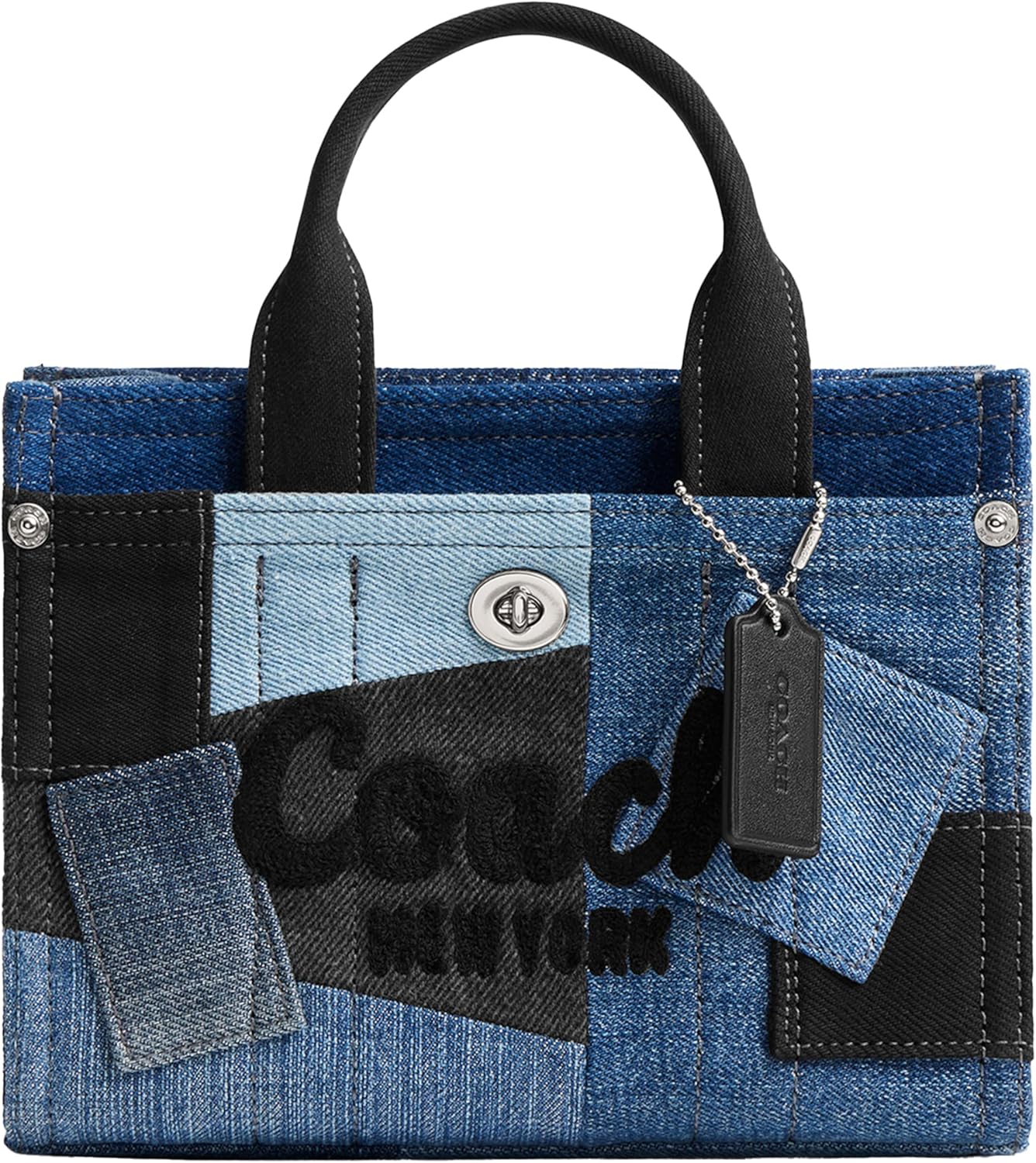 Coach Patchwork Cargo Tote 20, LH/Denim Multi