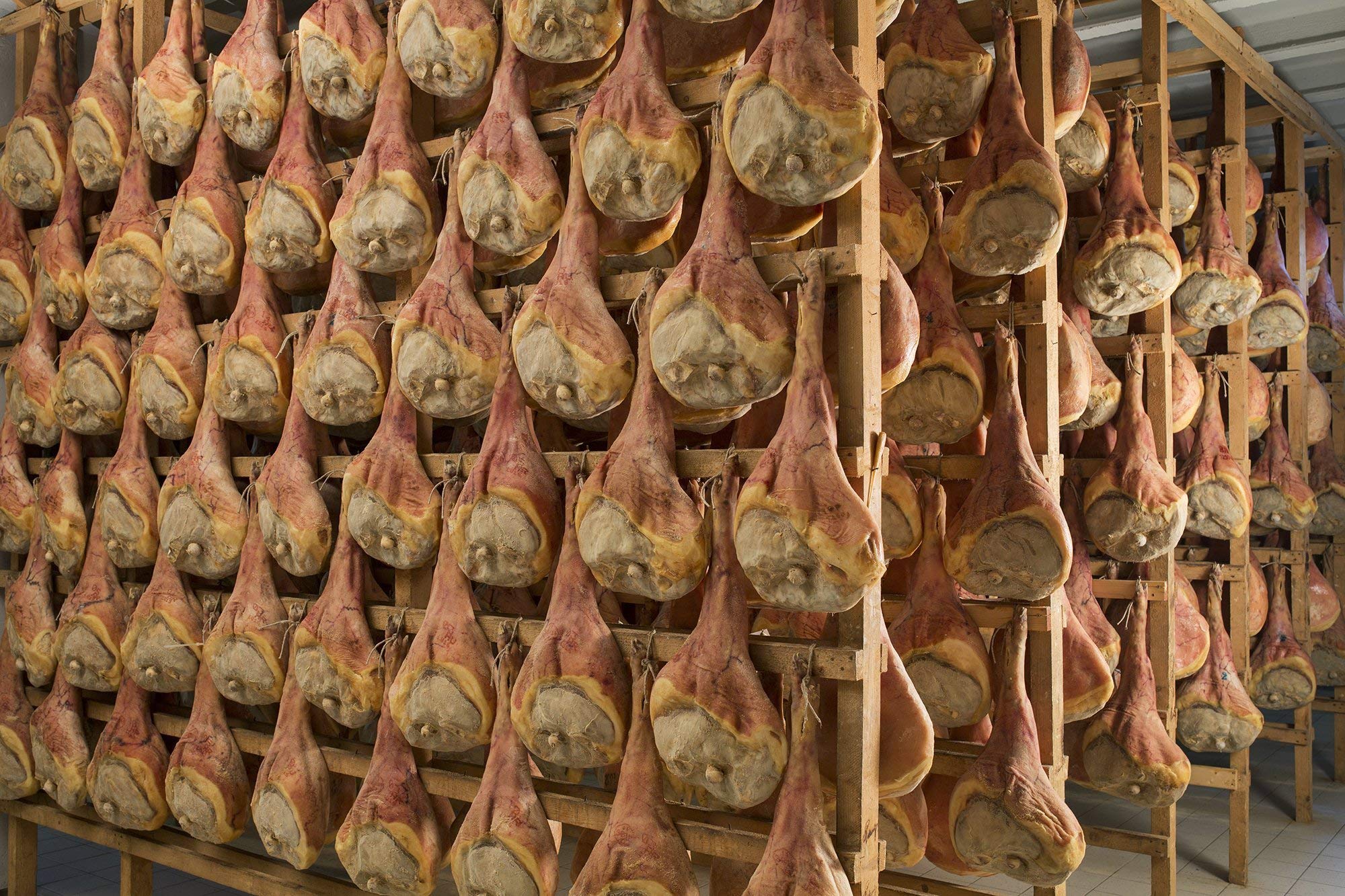 mind 16 Monate luftgetrockneter Rohschinken Prosciutto di San Daniele DOP natürlich gereift *Premium Qualität* ohne Knochen - "Gambero Rosso" Preisgekrönt (2kg)
