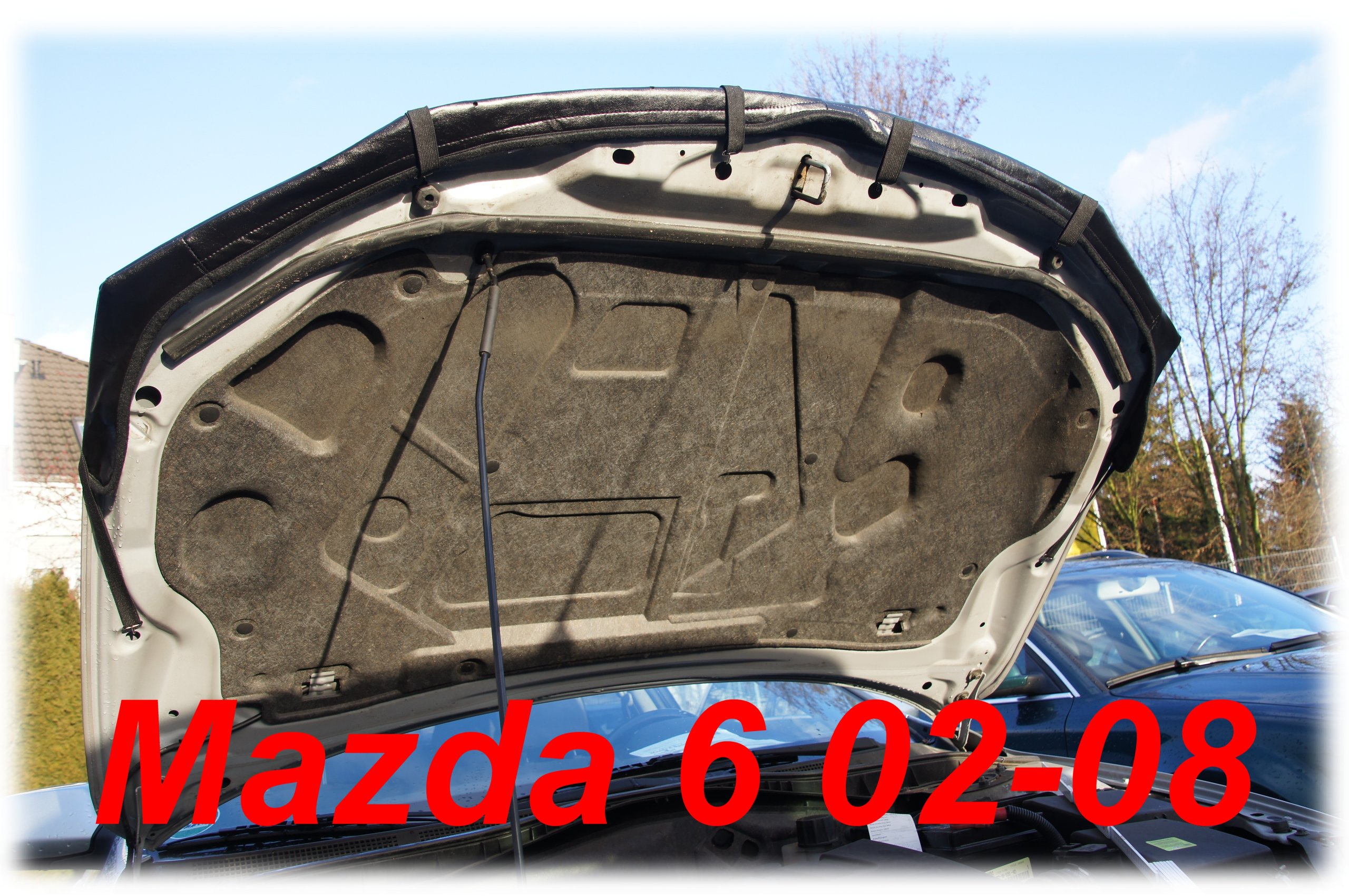 Hood Bra Front End Nose Mask Compatible with Mazda 6 2002-2008 Bonnet Bra STONEGUARD Protector Tuning