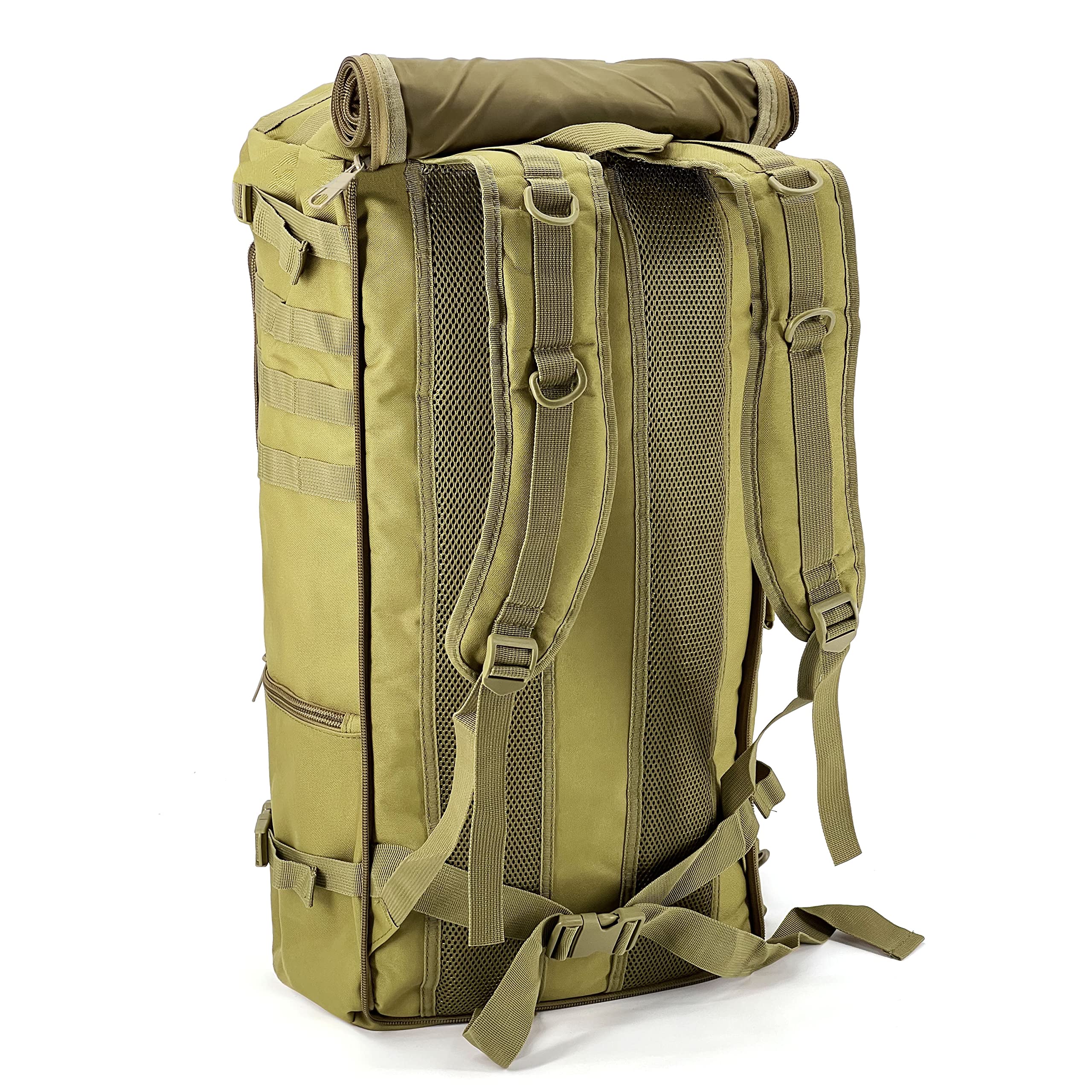 Alephnull Zaino tattico da campeggio, 60 l, con copertura antipioggia