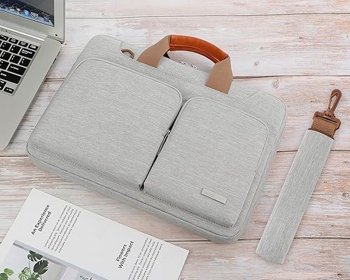 Miniatura 3 de Lacdo Bolsa de hombro protectora para laptop 360 para MacBook Air nuevo de 13 pulgadas M4 A3240 2025, M3 A3113, M2 A2681, M1 A2337 A2179 A1932