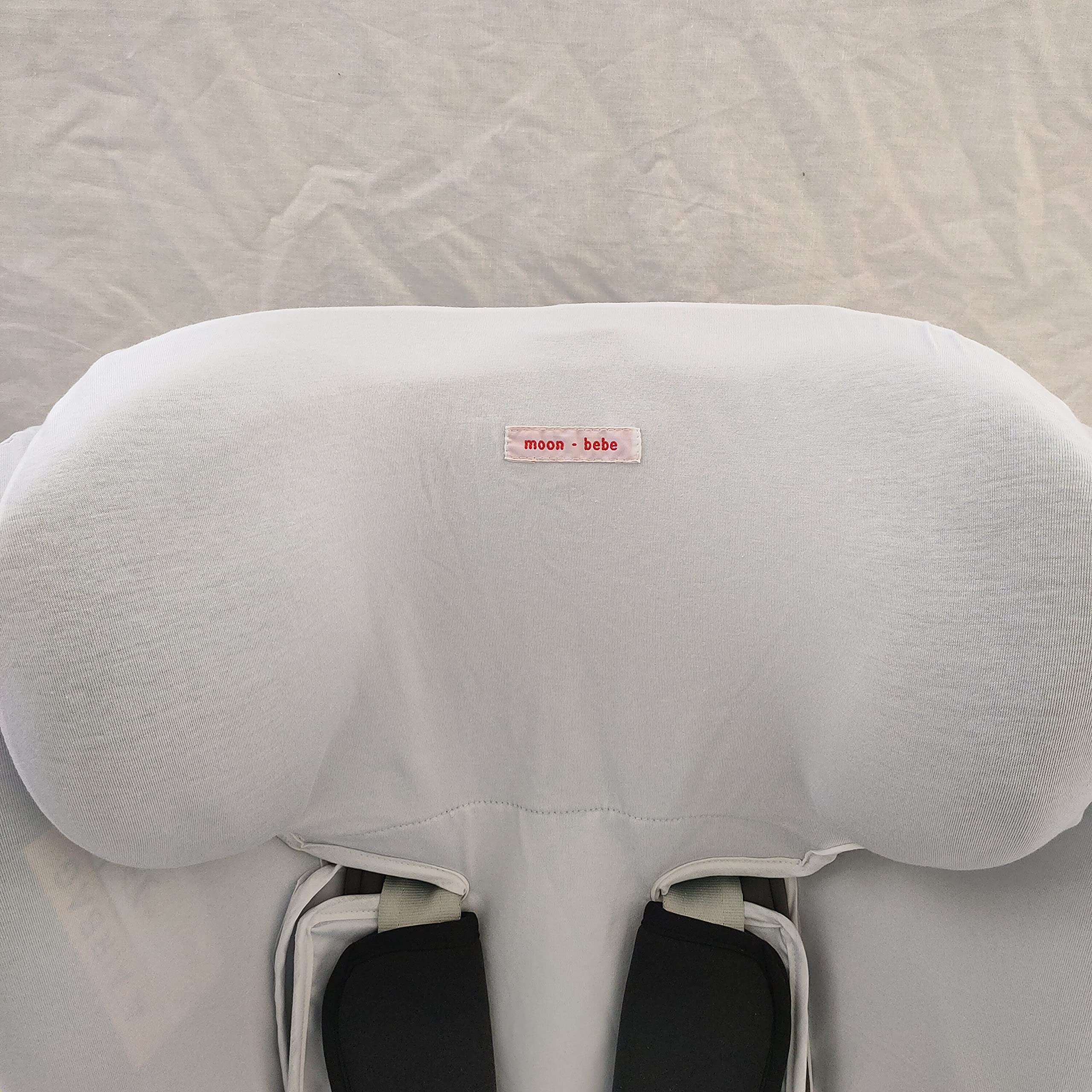 Moon-Bebe Housse pour Star Ibaby – Siège Auto Groupe 0+/1/2/3 Baby Auto Fix NOE (Blanc)