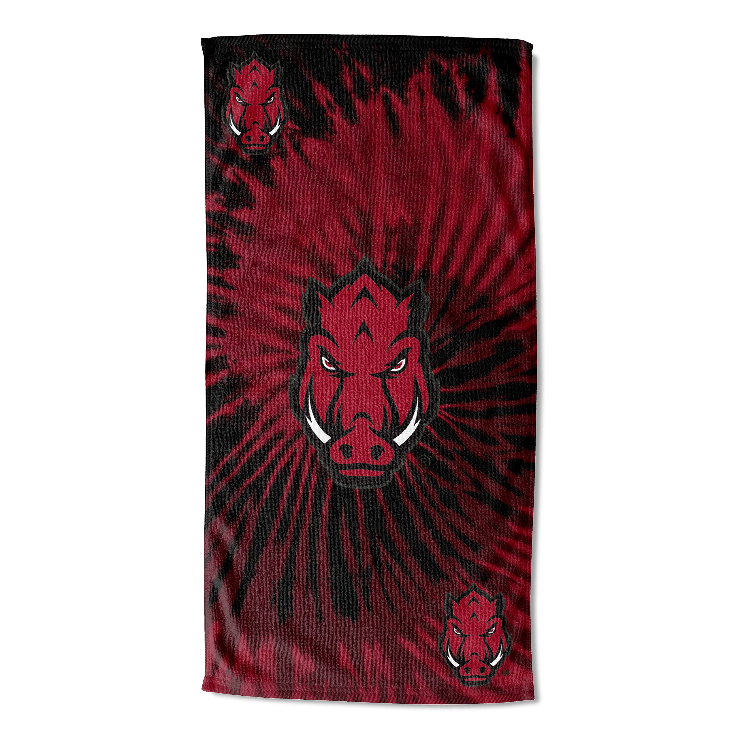 Northwest NCAA Arkansas Razorbacks Unisex-Adult Beach Towel, 30" x 60", Psychedelic