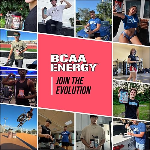 Miniatura 8 de Evlution Nutrition BCAA Energy - Suplemento de aminoácido energizante de alto rendimiento para el desarrollo muscular, recuperación, resistencia y
