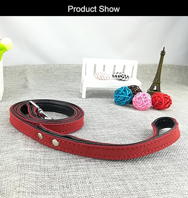 Foto 2 de 7 de Newtensina Correa para Perros de Moda Correa Suave para Cachorros de Ante para Perros