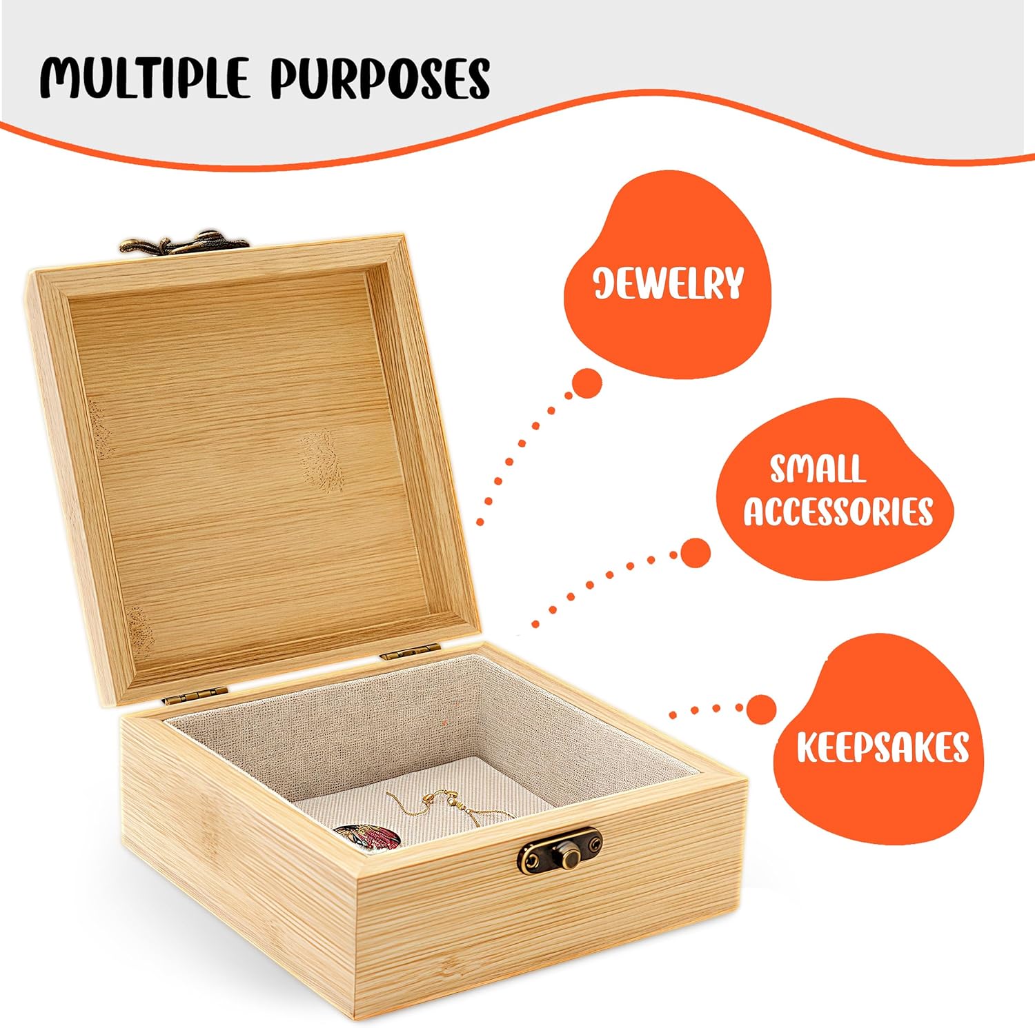 Owl Trinket Keepsake Decorative Jewelry Box, Gifts For Women, Owl Lovers Themed Decorations, Home Room Ring Earrings Necklace Organizer Holder Vintage Wooden Box!