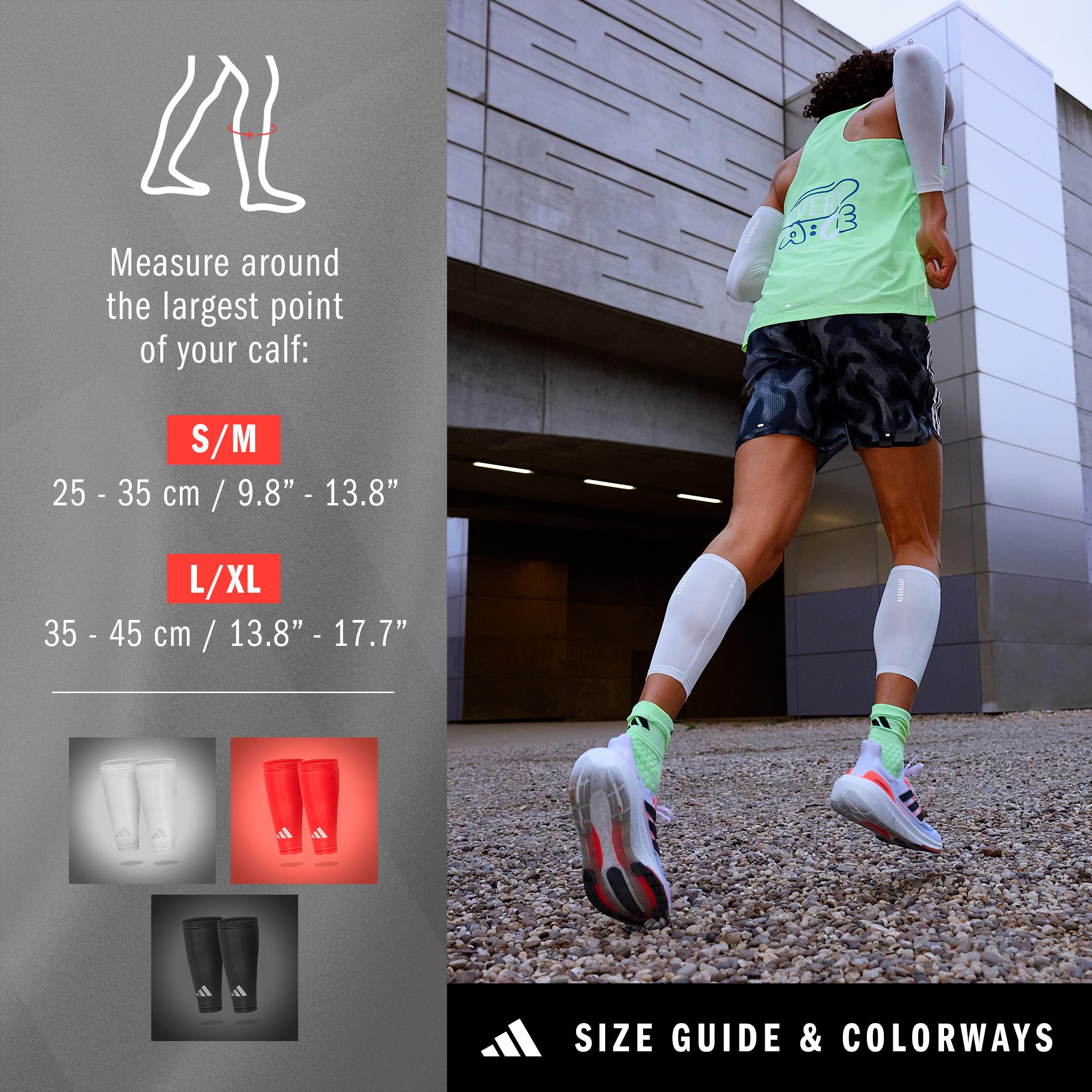 adidas Aeroready Wadenkompression Medias de compresión para Pantorrilla Unisex Adulto
