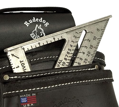 Miniatura 2 de Bolsa de herramientas profesional de cuero con 2 bolsillos, construcción de alta calidadresistente, Rudedog USA #1042