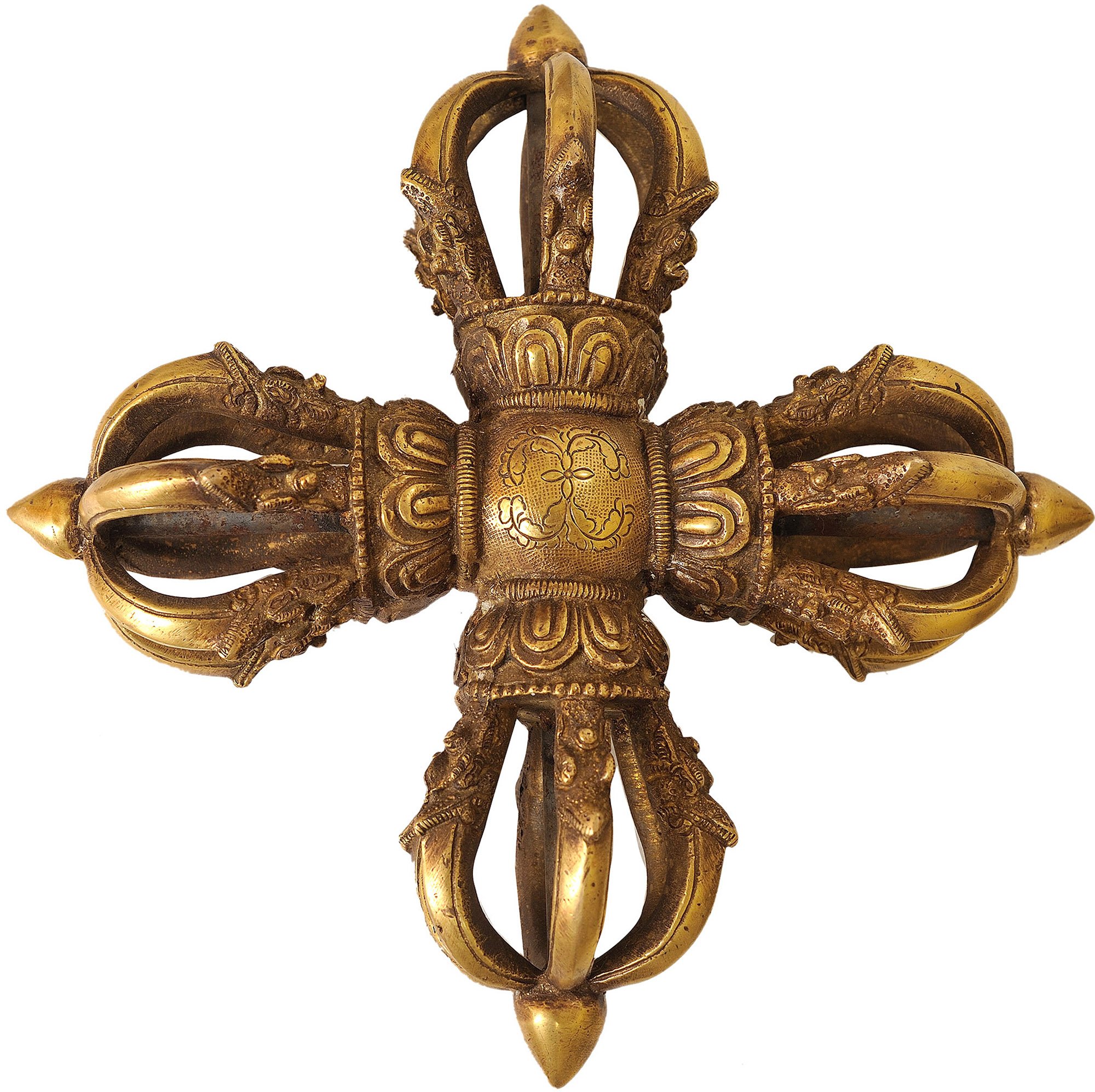 Vishva-Vajra (Double Dorje) - Brass