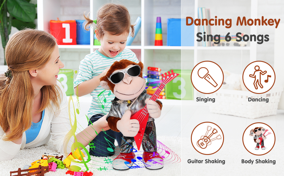 VTech Baby Swing & Speel Aap - Cadeau - Educatief & Interactief Baby Speelgoed - met Liedjes & Geluiden - 1 tot 3 Jaar